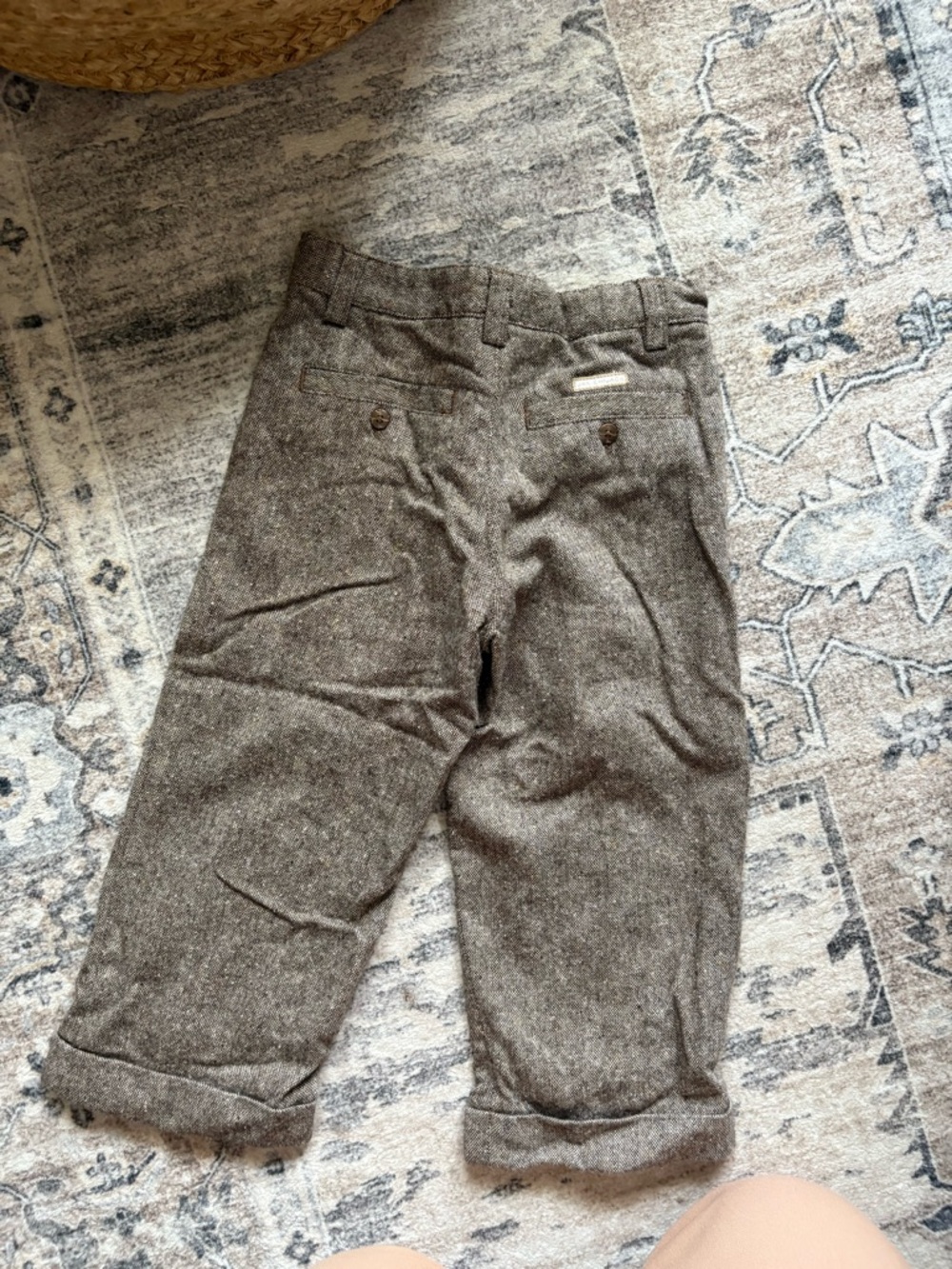 Janie and jack brown tweed pants size 3T formal dress pants